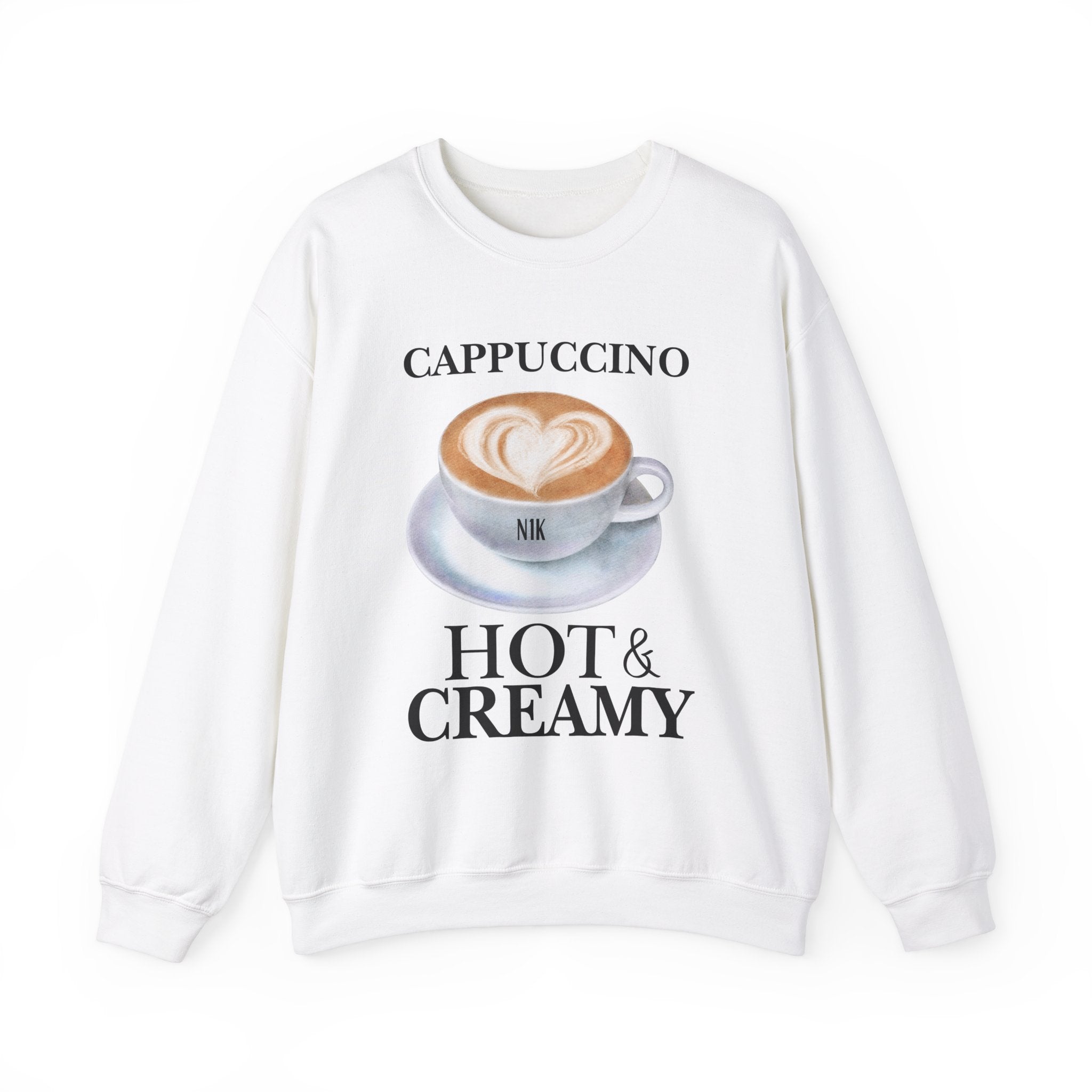 Creamy Sweatshirt Unisex Heavy Blend™ Crewneck Sweatshirt Cappuccino Hot